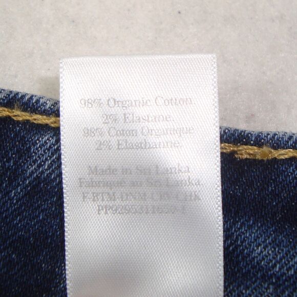 NEW Everlane The Curvy 90s Cheeky Crop Blue Denim Jean Organic Cotton Size 18/20 - Picture 8 of 13